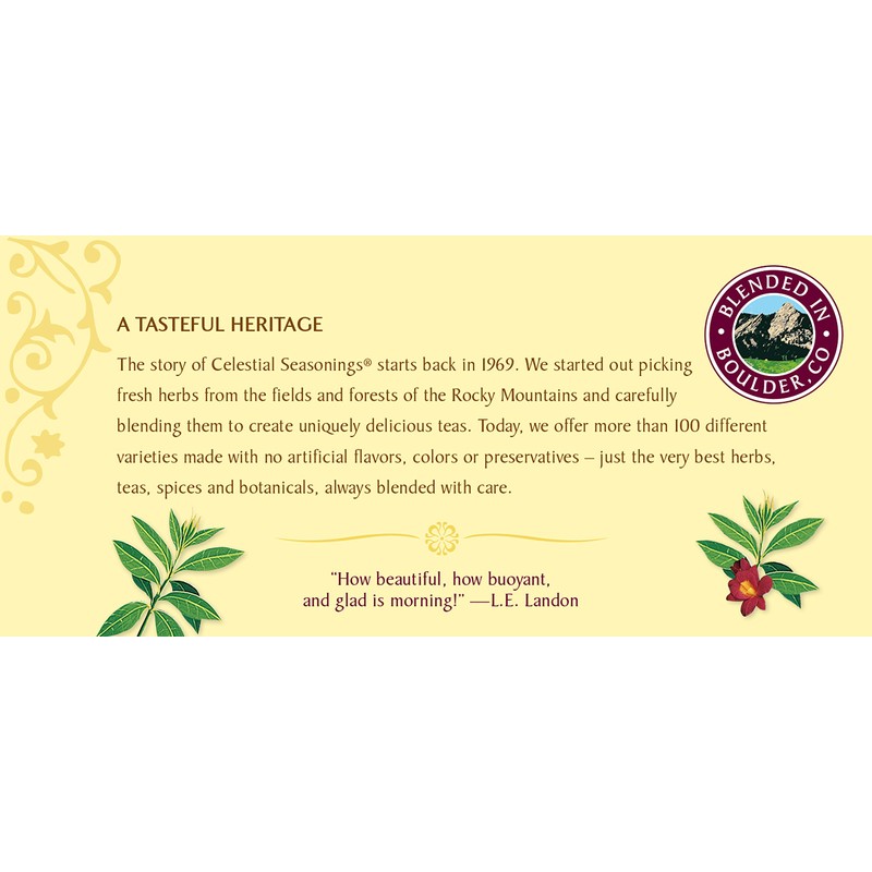 Celestial Seasonings Black Tea, Morning Thunder, 20 Count