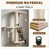 ANWA 6-in-1 Cat Wall Shelves Set, Wooden Cat Wall Climber