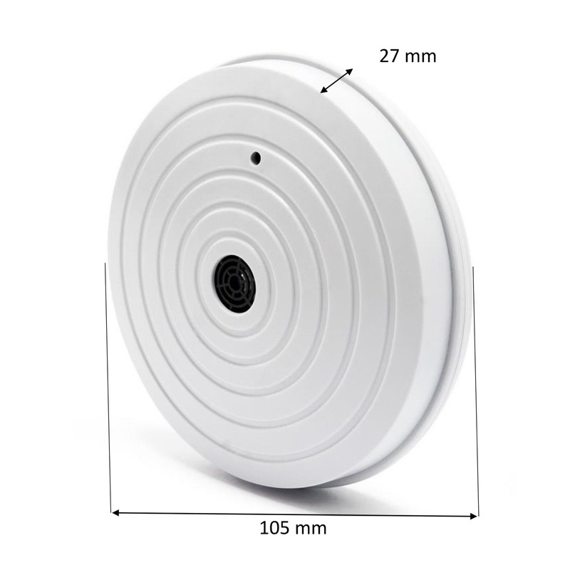 Wiltec Pestcontroller Mäuseschreck mit Ultraschall für 100m² in Innenräumen, auch