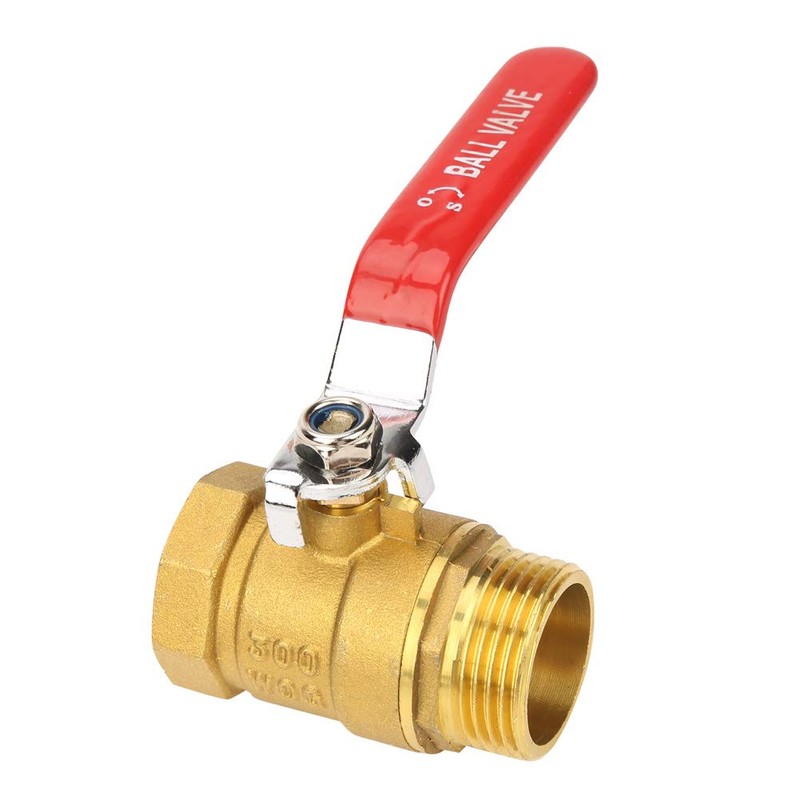 Brass Ball Valve 1" BSP DN25 Level Handle Male and