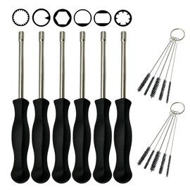 YGQ Carburettor Adjustment Tool for Husqvarna Poulan Craftsman Stihl Echo Weed Eater Thread Trimmer, Chainsaw, Leaf Blower and 2-Stroke Motor Carburettor Screwdriver (6 Piece Set)