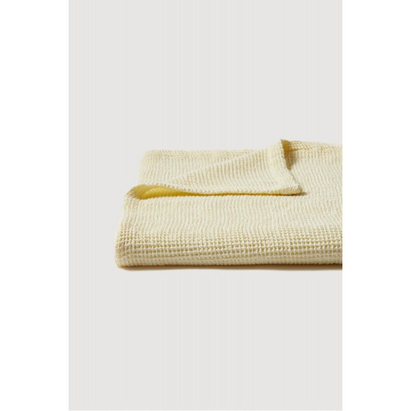 JAJU [JAJU] Cotton Waffle Single Blanket 140x170cm Lemon