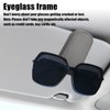 Sunglasses Holders for Car Sun Visor Magnetic Leather Sunglass Holder