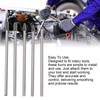 5pcs Rotary Tool Carbide Burr Set 150mm Double Grain Long