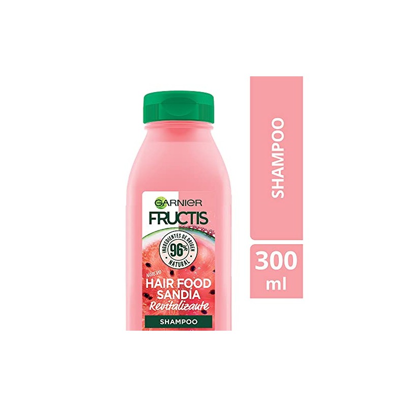 Fructis - Champú Garnier para el cabello Sandia, 300 ml