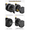 goldenwarm 1 Pack Black Interior Door Knobs, Zinc-Alloy Heavy Duty