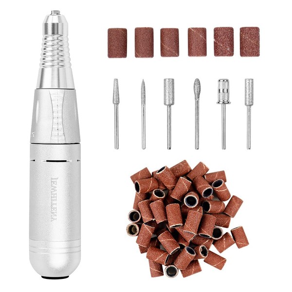 Portable Electric Nail Drill Machine Professional 35000 RPM Manicure Pedicure Polishing Nail File Drill Kit Set with Sanding Bands for Acrylic Gel Nails