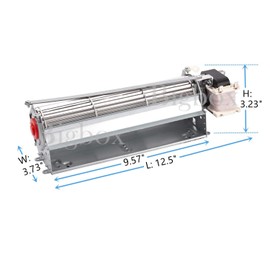 Adviace Replacement FK12 Fireplace Blower Kit for Regency, Majestic, Vermont Castings, Temco, Lennox, Fireplaces, Fan Blower Kit for Majestic 39BDVTRN, 39BDVR RN, 33BDVR, 910-331/P Fan Motor Blower