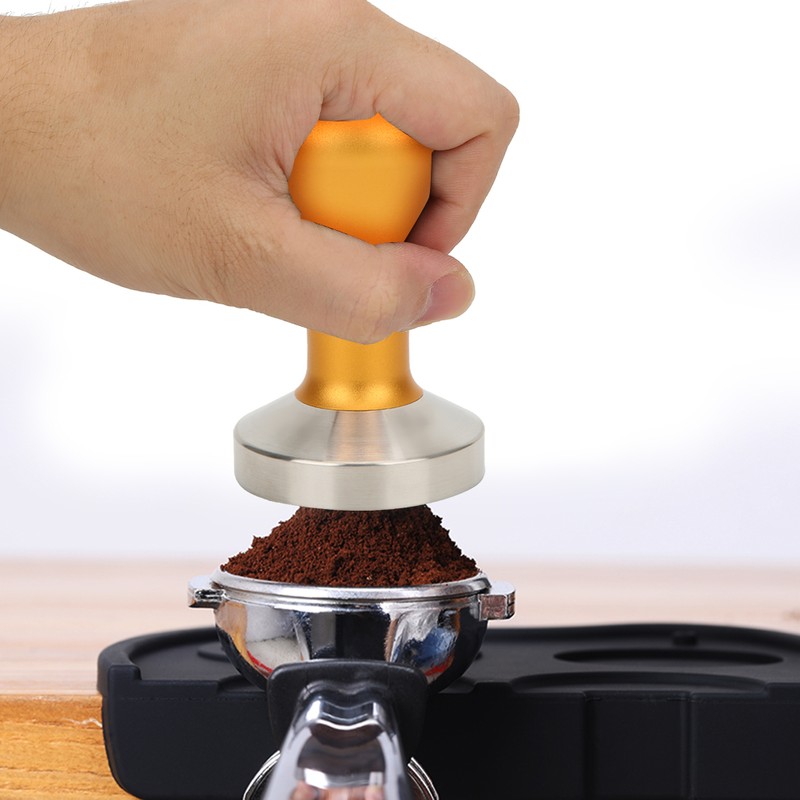 58mm Gold Detachable Coffee Tamper Stainless Steel Coffee Powder Pressing