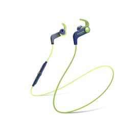 BT190iB Wireless Bluetooth Earbuds, in-line Microphone, Volume Control and Touch Remote, Sweat Resistant, Blue and Green