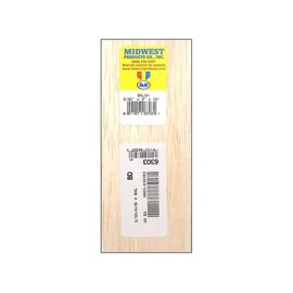 6303 Balsa Wood, 3/32 x 3 x 36-in. - Quantity 10