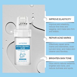 Hyaluronic Acid Roller Serum Improves Skin Pores Hydrates & Moisturizes Enhances Facial Radiance