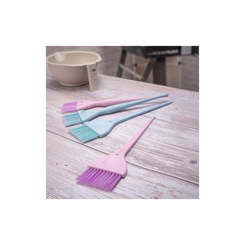 Kumi Wheat Eco-Friendly Large, Pink Hair Colour Tint Brush