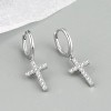 Lo Necesito - Aretes de Cruz con Circonia para Mujer