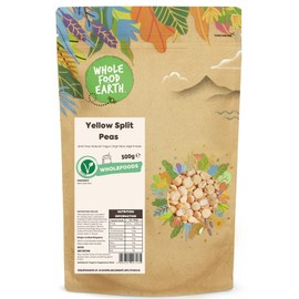 Wholefood Earth Yellow Split Peas 500 g | GMO Free | Natural | High Fibre | High Protein