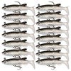 Goture Swimbait Bath Lure, Warm Jig, Realistic Soft Lure, Set of 15