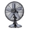 Good Housekeeping 92612 All-Metal 12" Retro Desk Office Table Fan