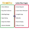 Nevkha Slimline Mail Slot Catcher, Post Letter Box Cage Ideal