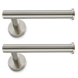 SAYONEYES Brushed Nickel Toilet Paper Holder Wall Mount –SUS304 Stainless Steel Rotate Proof Modern Toilet Tissue Roll Holder – TP Holder for Bathroom, Kitchen, Washroom – 3 Pack