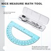 Zonon Student Protractor and Compass Set, Student Geometry Math Set,