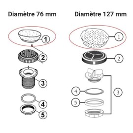 4 Pcs Spas Suction Fitting Sock (Large) Compatible with Most Spas Drain Cover Mesh Filter - Spas Suction Drain Protector Cloth Filter