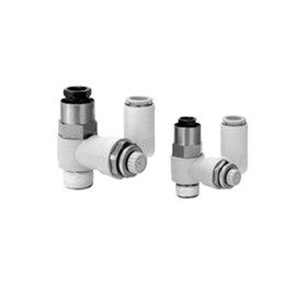 IIUUAYUVI Speed Controller with Pilot Check Valve for ASP330/430/530/630F-01-02-03-04-06S-08-10-12S(Asp330f-01-06s)