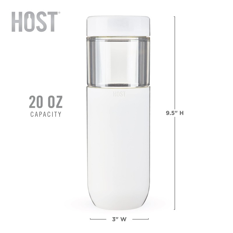 HOST Freeze Double Walled Insulated Water Bottle Freezer Tumbler with