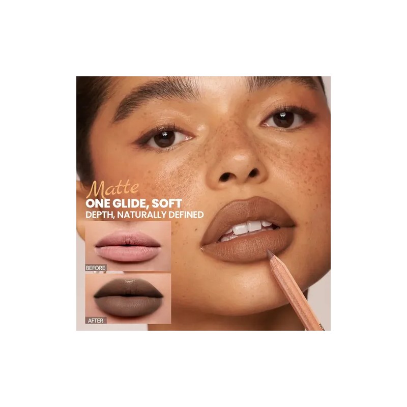 6pcs Juego Delineador Wooden Lip Pencil Labios Impermeable
