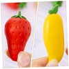 CORHAD 8pcs Adorable Cartoon Erasers Cute Fruit Shaped for Boys
