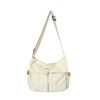 Wowcarbazole Tote Bag, Canvas, Large Capacity, Shoulder Bag, Solid Color,