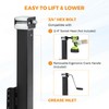 BEAMNOVA 8000 lbs Trailer Jack, Drill-Powered/Manual, Bolt-On Side Mount Swivel