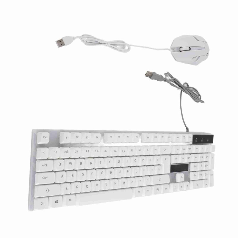 Keyboard and Mouse Combo 104 Keys RGB Backlit USB Wired