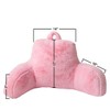Holawakaka Standard Faux Fur Bed Rest Pillow with Arms, Rabbit