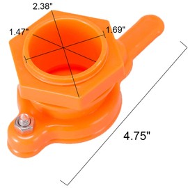 BeeCastle Pack of 2 Yellow Nylon Durable Honey Gate for Extractor,Honey Extractor Tap,Beekeeping Supplies