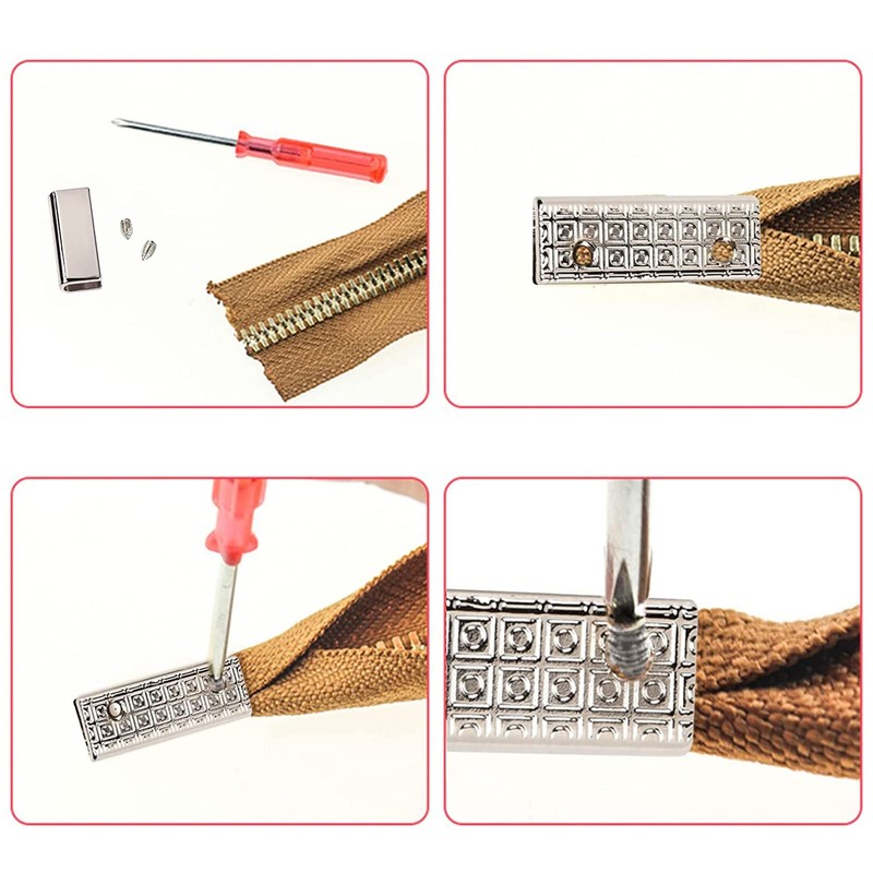 GORGECRAFT 6 Sets Belt Tip with Screw Belt Buckle End
