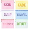 6PCS Makeup Bags Hair Face Skin Stuff Travel Organizer Cosmetic