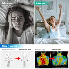 Grounding Sheets Queen, 95% Organic Cotton+ 5% Pure Silver Fiber, Grounded Sheets with Grounding Cord, Bed Grounding Kit for Healthy Sleep Therapy [60"x 80"x 13" DeepGrey-Queen]