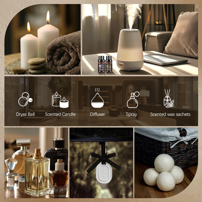 Hotel Diffuser Oils Set - 14Pcs Luxury Fragrance Oil Blend