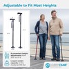 HurryCane HCANE-BL-C2 Freedom Edition Foldable Walking Cane with T Handle,