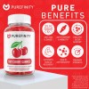 PUREFINITY Tart Cherry Gummies Raw Vegan Extract 60 Count (Pack