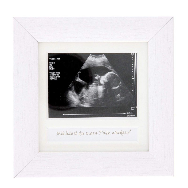 Photo Frame Ultrasound, Echography "Du wirst Oma, Opa, möchtest Du