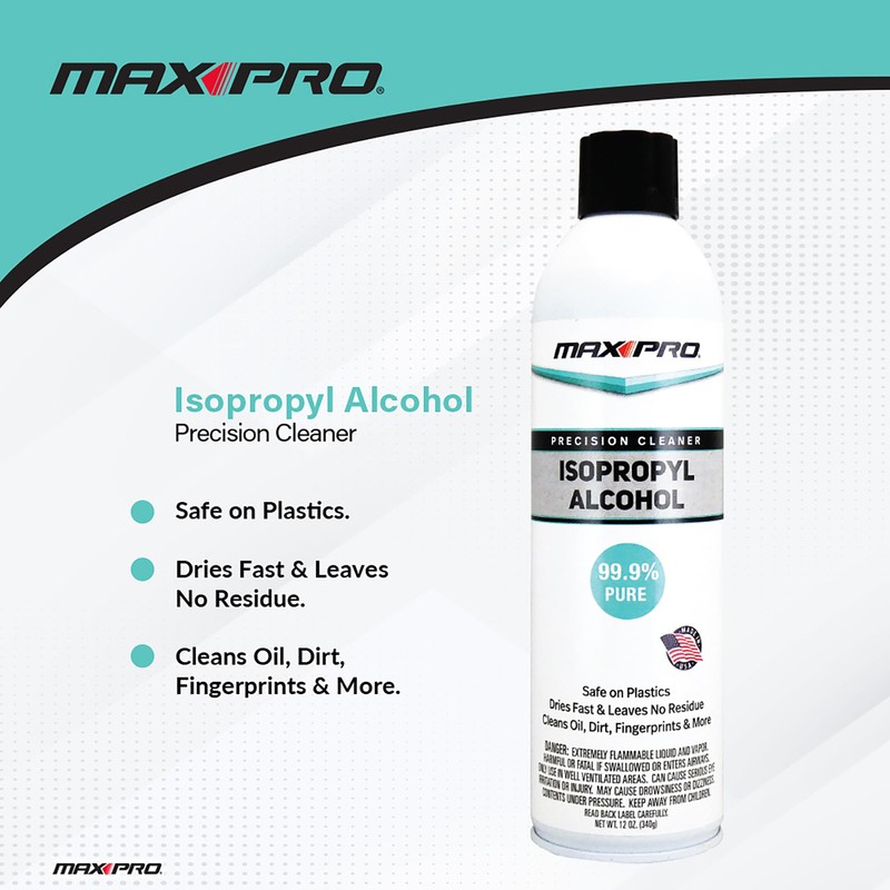 Max-Pro Precision Cleaner Isopropyl Alcohol 12oz.