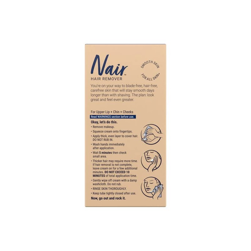 Nair Facial Hair Remover Cream (Pack of 2)