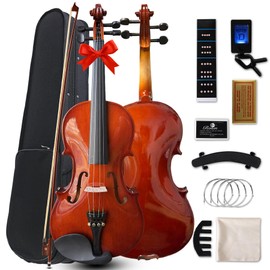 Acoustic Violin 4/4 Full Size Set,Beginner Violin for Adults Students Teens