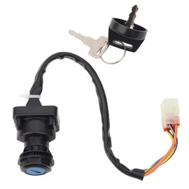 AHL Ignition Key Switch 37110-38F19 Compatible with Suzuki LTA LTF 400 Eiger LTA LTF 400 450 500 750 KingQuad 2002-2018 | OEM Repl 37110-38F00 37110-38F10