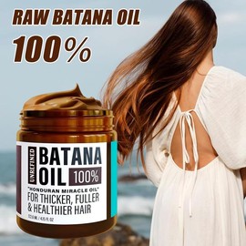 BARUBT 100% Unrefined Batana Oil-Fuller, Thicker Hair for Women&Men, Silky Conditioning, Frizz Control&Color Care - Color: 3PCS