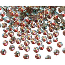 Jollin Glue Fix Crystal Flatback Rhinestones Glass Diamantes Gems for Nail Art Crafts Decorations Clothes Shoes(ss20 1440pcs, DawnLight)