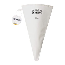 Birkmann, Easy Baking, Reusable Piping Bag, Made of Food-Grade Cotton Fabric with Special Coating, Heat Resistant up to 60 °C, 34 cm Long, Approx. 1000 ml Capacity, 412149