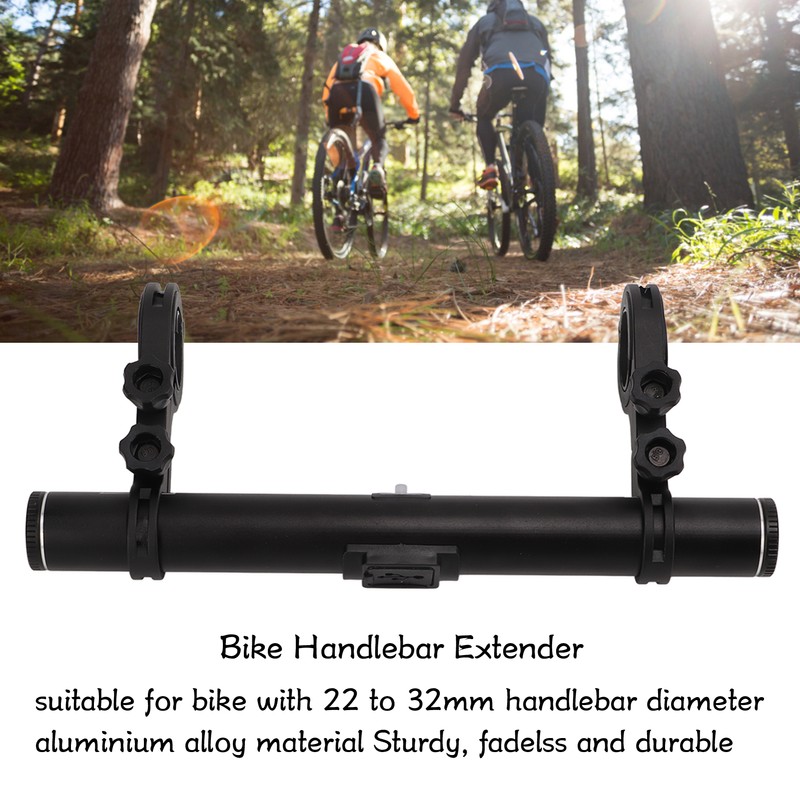 Bike Handlebar Extender Aluminium Alloy Fadeless Easy Installation Bicycle Handlebar