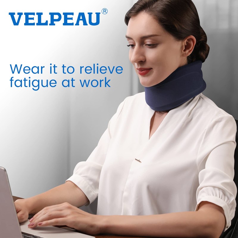 VELPEAU Neck Brace -Foam Cervical Collar - Soft Neck Support